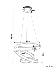 LED Pendant Lamp WANLI Metal Gold_815718