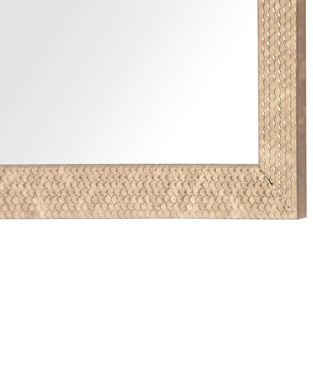Väggspegel AJACCIO 50 cm 130 cm Mässing_749512