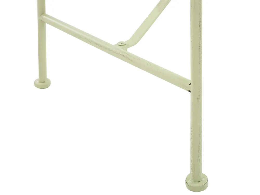 Garden Bench MILAZZO 130 cm Metal Light Green_825350