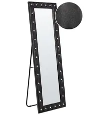 Standing Mirror ANSOUIS 150 cm Faux Leather Black_840602