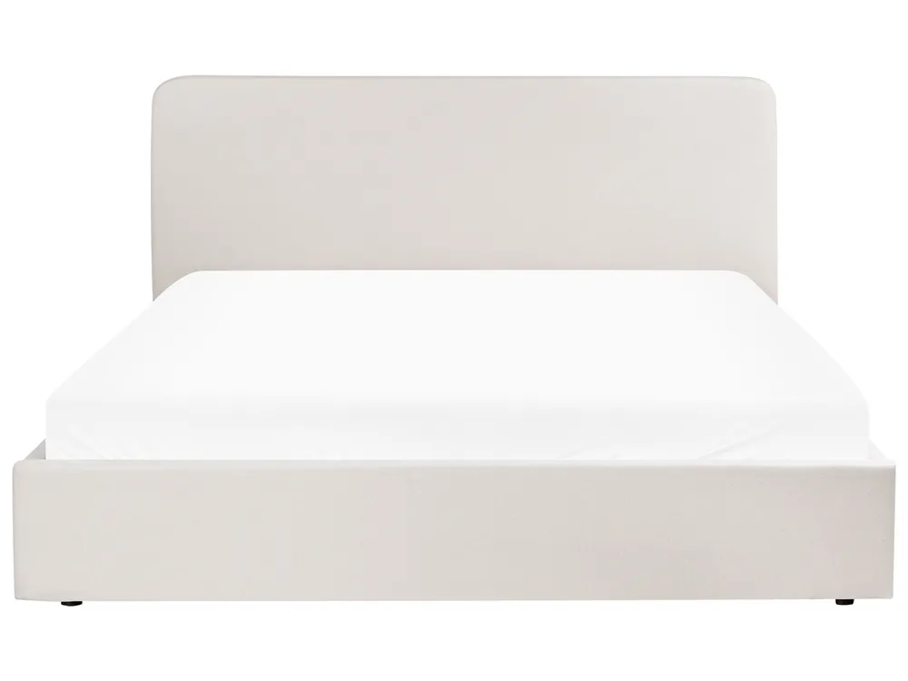Ottoman Bed BRENON Fabric Light Beige 180 x 200 cm (EU Super King)_1056019