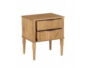 Bedroom Set Pine Wood FLAVIGNAC 140 x 200 cm (EU Double) Light Brown_1150503