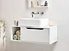 Wall Mounted Vanity Unit CASCAVEL 80 cm White