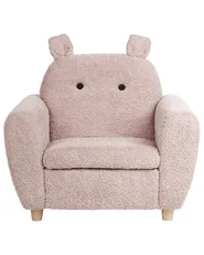 Kids Armchair Hippo MARIBO Boucle Pastel Pink_1027049