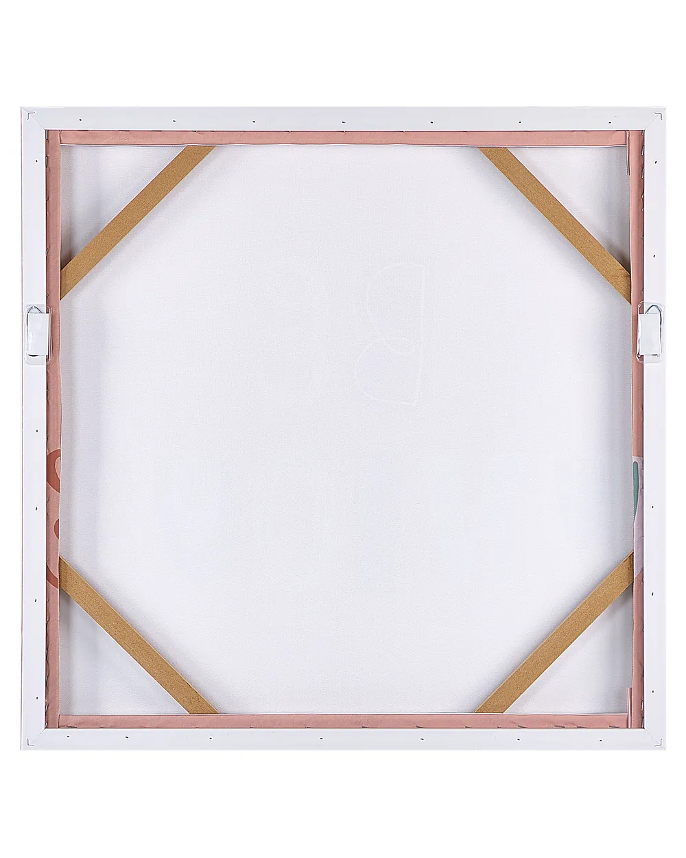 Canvas-taulu TAURISANO 63 x 63 cm Lastenaihe Vaaleanpunainen_891177