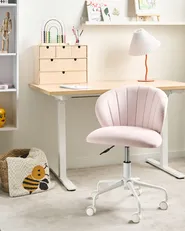 Desk Chair CHEERFUL Velvet Pastel Pink_1024961