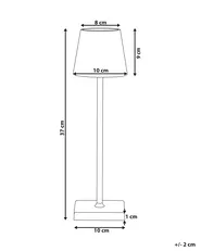 Wireless LED Table Lamp VALIRA with Dimmer Metal White_940501