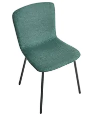 Set of 4 Dining Chairs CALDWELL Fabric Green_1020826