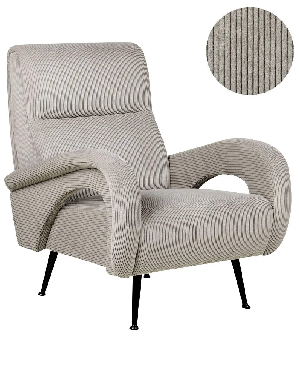 Armchair SVALOV Corduroy Grey