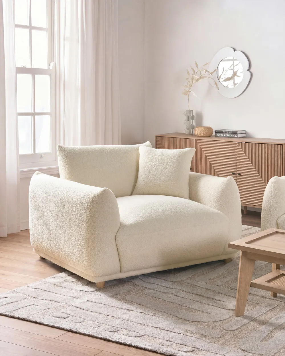 Soffgrupp 5-sits JUBEK Bouclé Off-White_1078384
