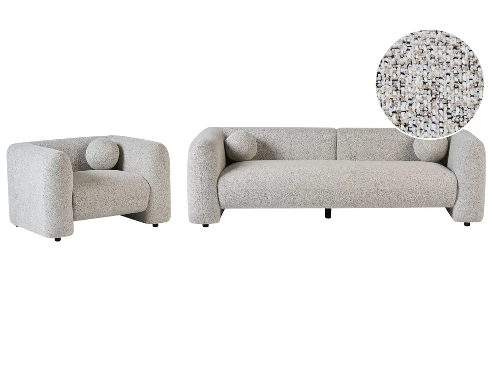 Living Room Set 4 Seater LEIREN Beige