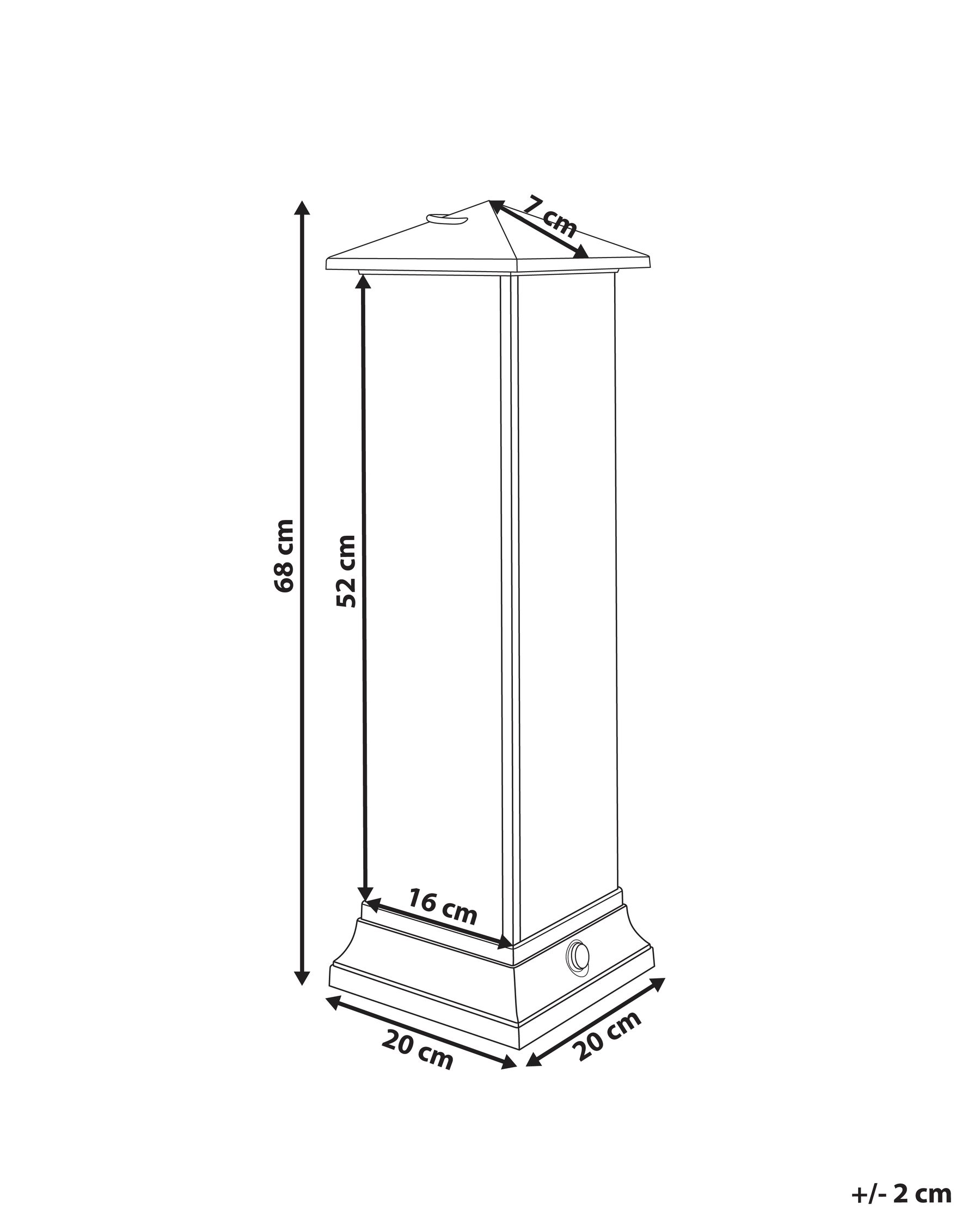 Freestanding Infrared Patio Heater TUNUPA 1500 W Black_968198