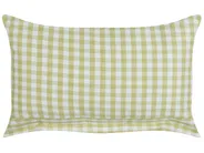 Throw Cushion TALYA 40 x 60 cm Olive Green Checked_902179