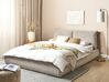Bed Corduroy VINAY 160 x 200 cm (EU King Size) Taupe