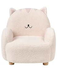 Kids Armchair Cat ZOAR Boucle Off-White_975903