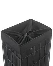Laundry Basket CULPINA Metal Black 72 L_1063750