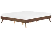 Bed without Headboard BERRIC 180 x 200 cm (EU Super King) Dark Ash Wood_873740