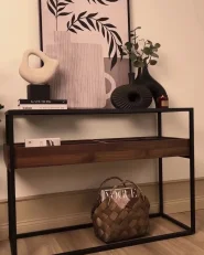 Console Table WACO Tempered Glass Black_969932