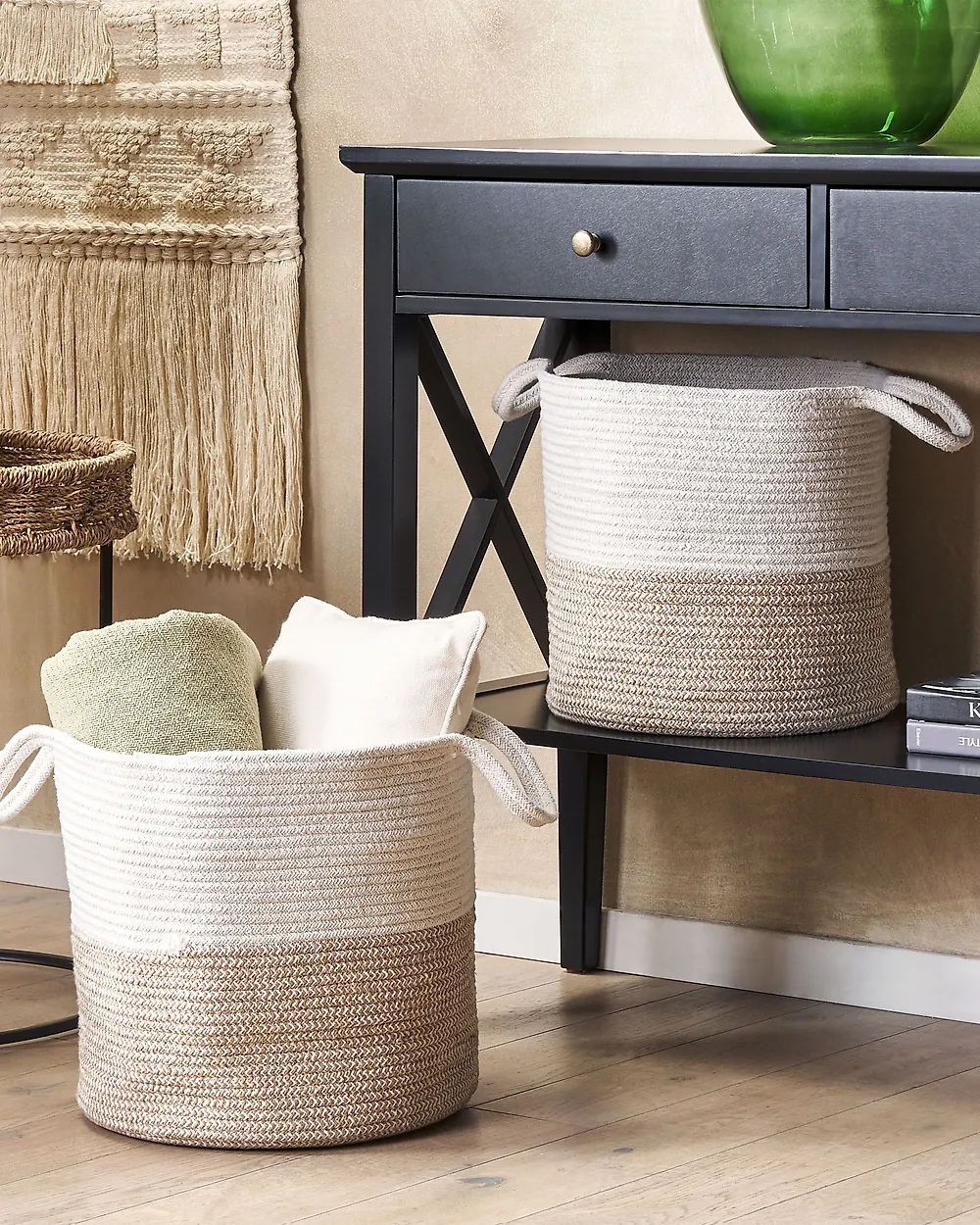 Korisetti 2 kpl PAZHA Puuvilla Beige_1180200
