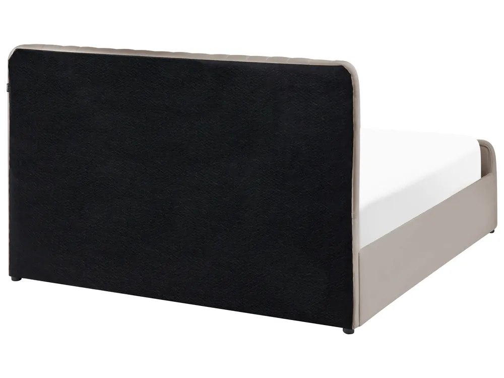 Ottoman Bed LUNAN Taupe 140 x 200 cm (EU Double)_1051518