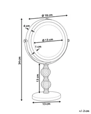 Makeup Mirror LED CLAIRA Gold_813638