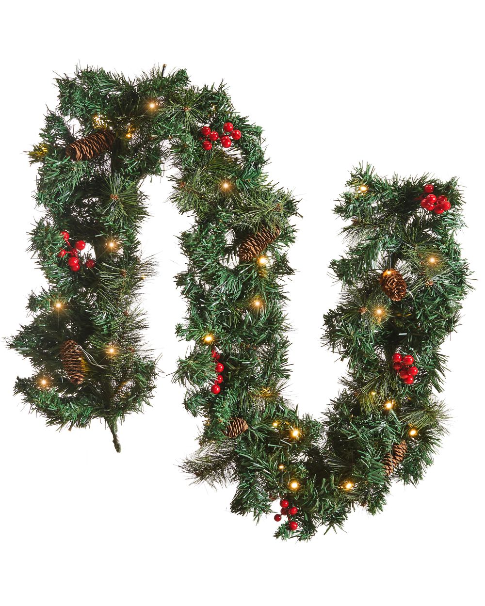 Julgirlang LED TENALA 180 cm Grön