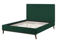 Bed Velvet BAYONNE 140 x 200 cm (EU Double) Dark Green_744023