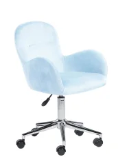 Desk Chair PRIDDY Velvet Light Blue_855053