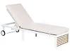 Solstol med dyna VERDELLO Metall Beige