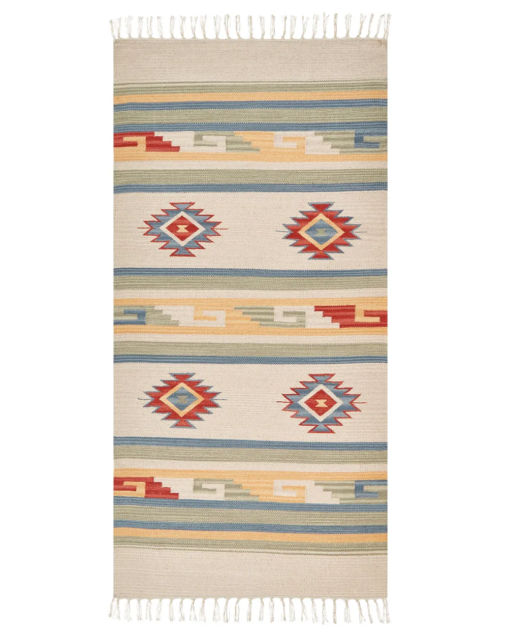 Cotton Kilim Rug Multicolour APARAN Various Sizes