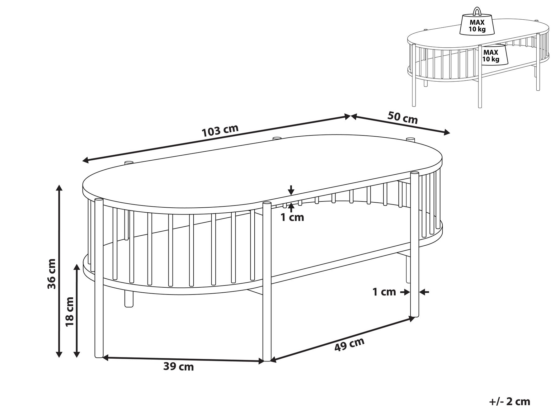 Coffee Table OREANA Black_945388