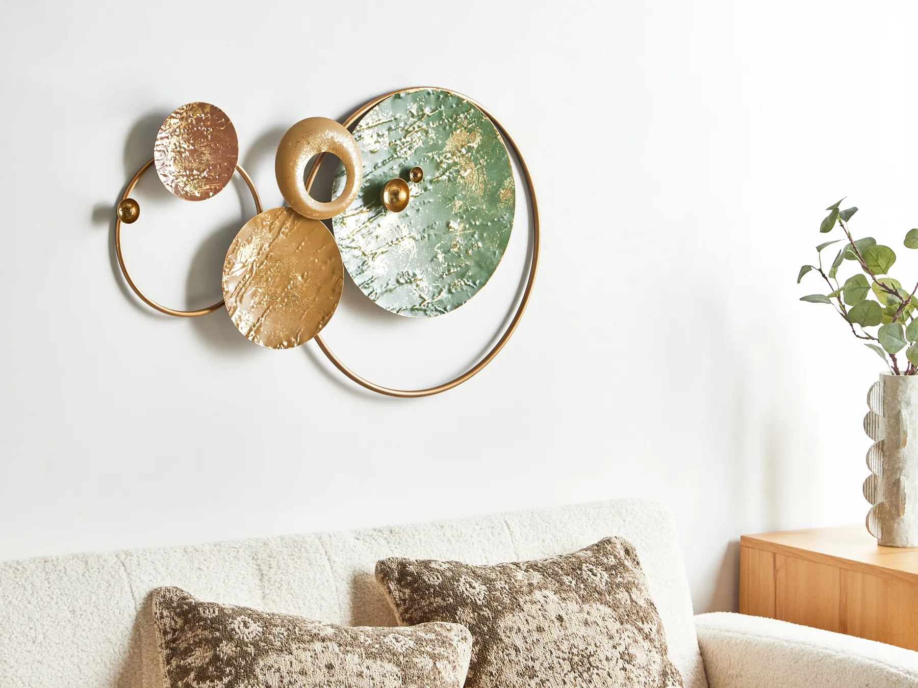 Wall Decor HELIUM Metal 45 cm Gold_906525