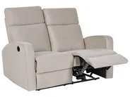 Elektrisk reclinersoffa 2-sits VERDAL Sammet Beige_904854