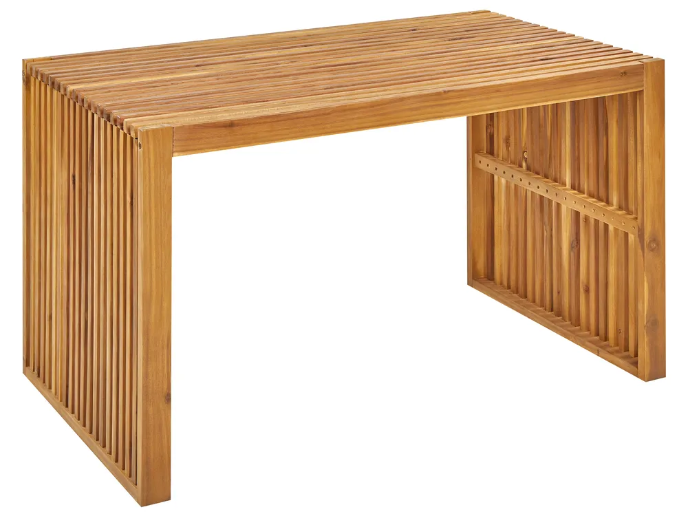 Garden Dining Set with Benches 4 Seater BELLANO Acacia Wood Brown_922081