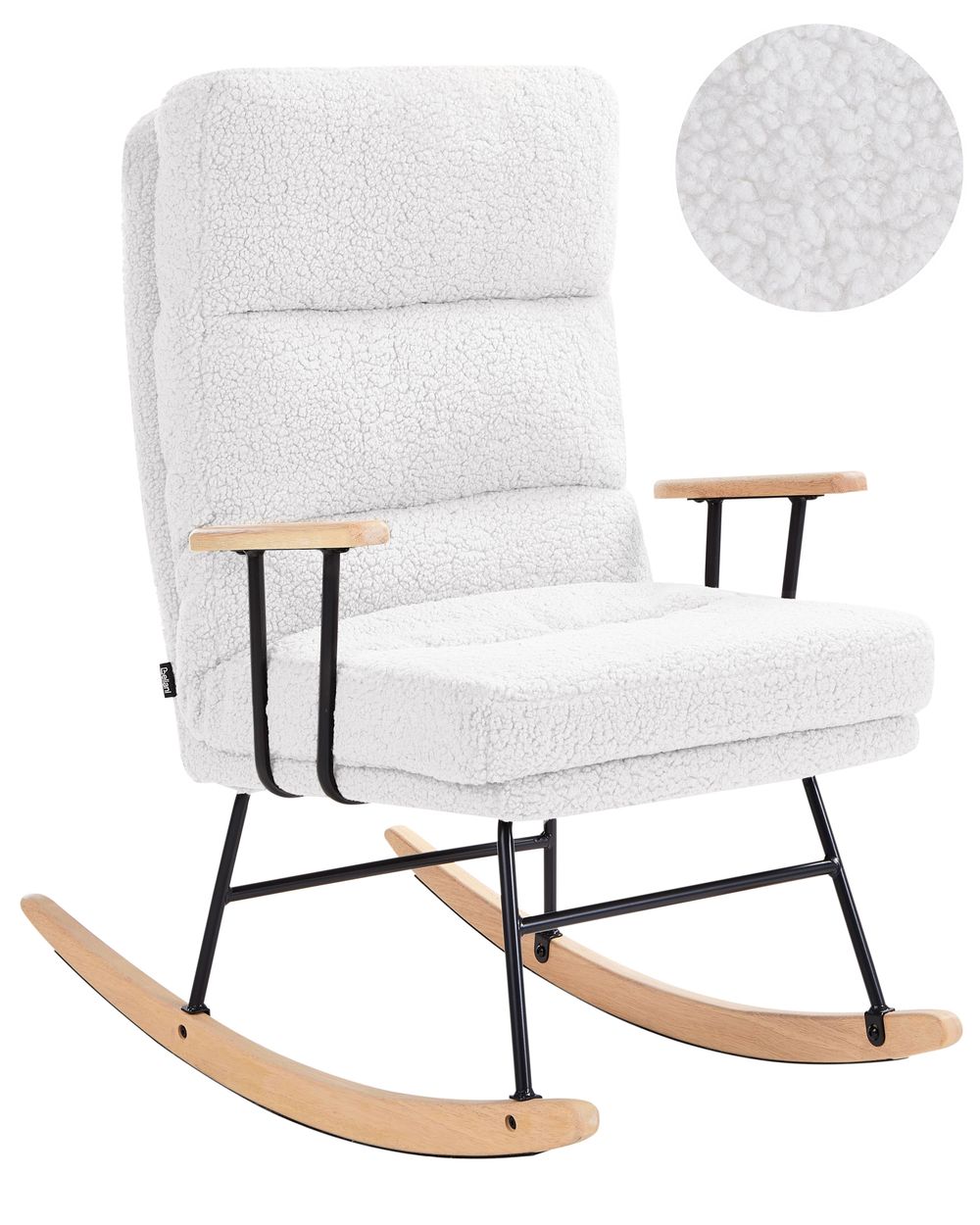 Gyngestol ESKELIN Bouclé Off white