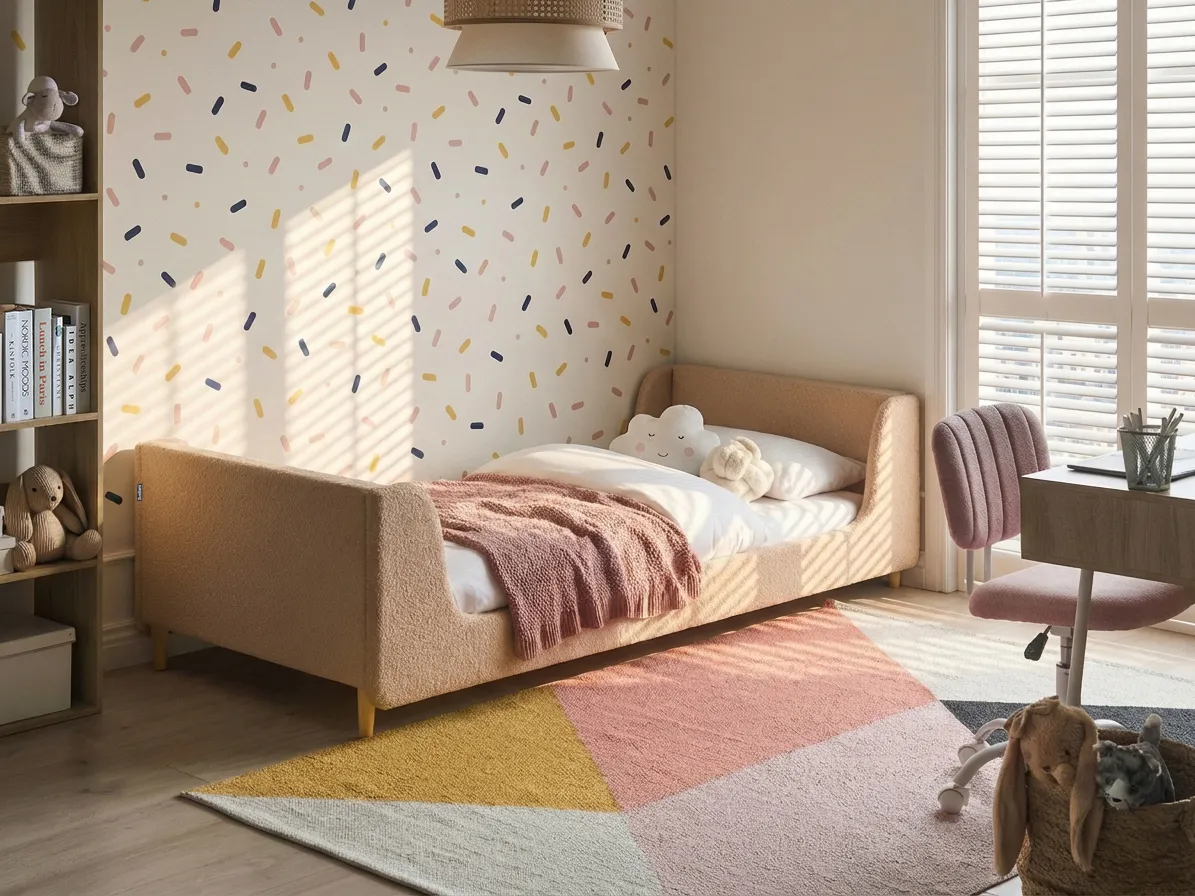 Lastensänky Buklee LAYE 90 x 200 cm Beige_1053927