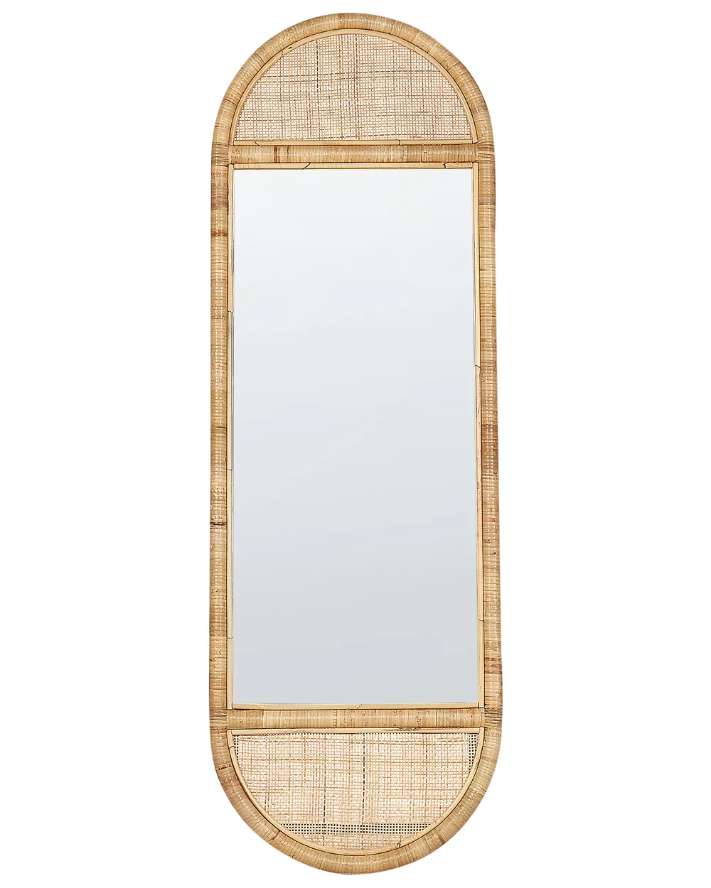 Standing Mirror BARGES 150 cm Rattan Natural_938880
