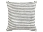 Koristetyynysetti 2 kpl KANPAS 50 x 50 cm Pellava Harmaa Raitakuvio_904761