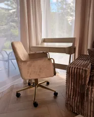 Skrivbordsstol ALTONA Sammet Beige_1175139