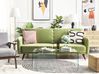 Sofa Bed 3 Seater SENJA Velvet Olive Green