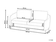 Sofa 3 Seater TROSA Fabric Green_852403