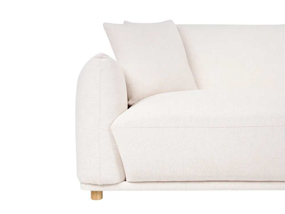 Sofa 3 Seater JUBEK Fabric Off-White_1081539