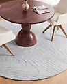 Tekoturkismatto ONTAKE Vaaleanharmaa ø 160 cm