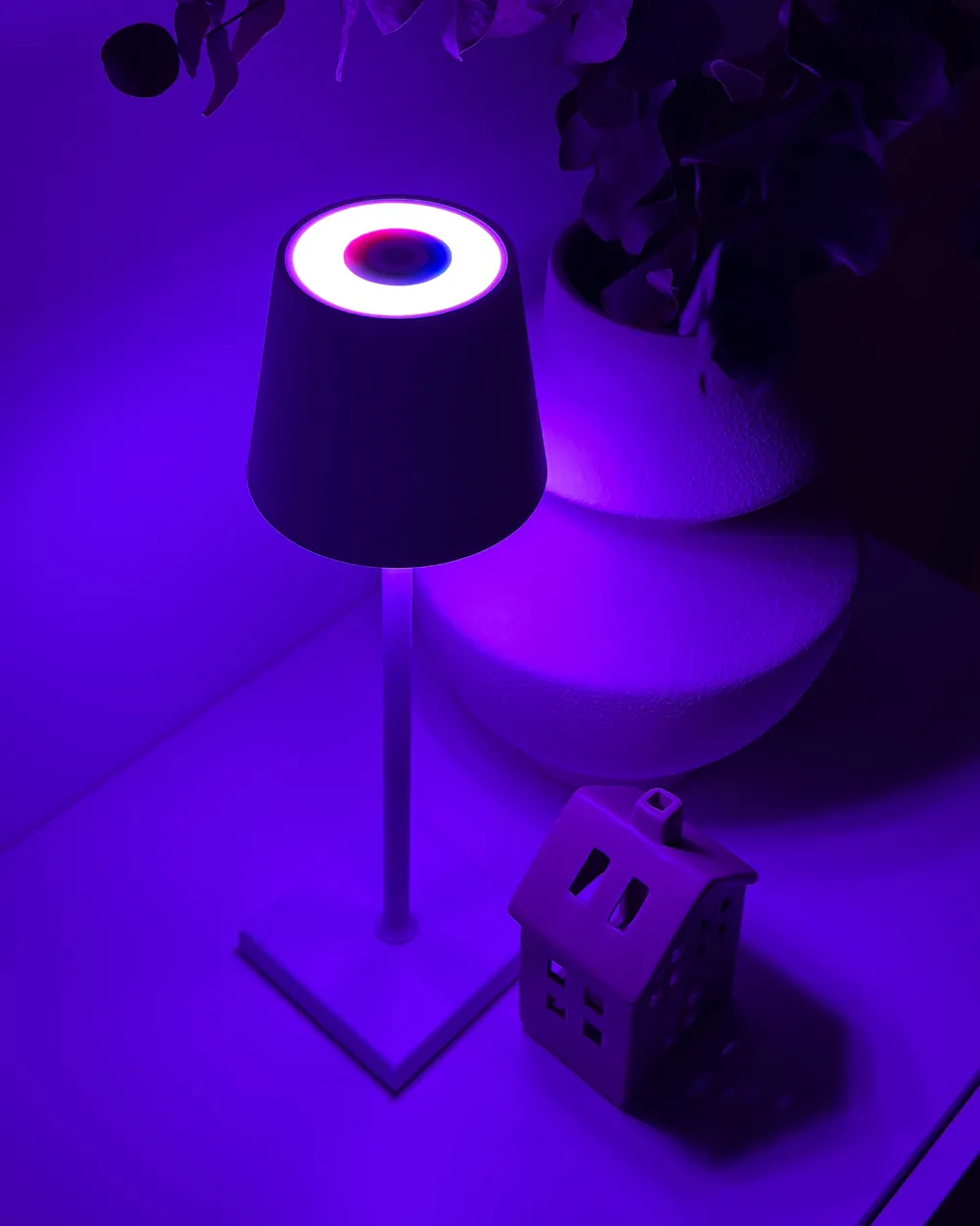 Wireless LED Table Lamp VALIRA with Dimmer Metal White_983754