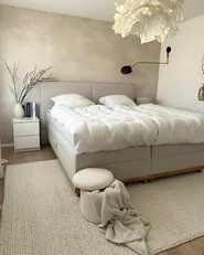 Divan Bed with Storage DYNASTY Fabric Beige 180 x 200 cm (EU Super King)_981191