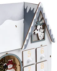 Julpynt LED FEMUND 40 cm Adventskalender Vit_1016863