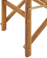 Set of 2 Garden Chairs CINE Acacia Wood Dark Green_819409
