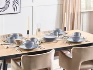 Set med 4 skålar JUNIPER Stengods Ljusblå_957429