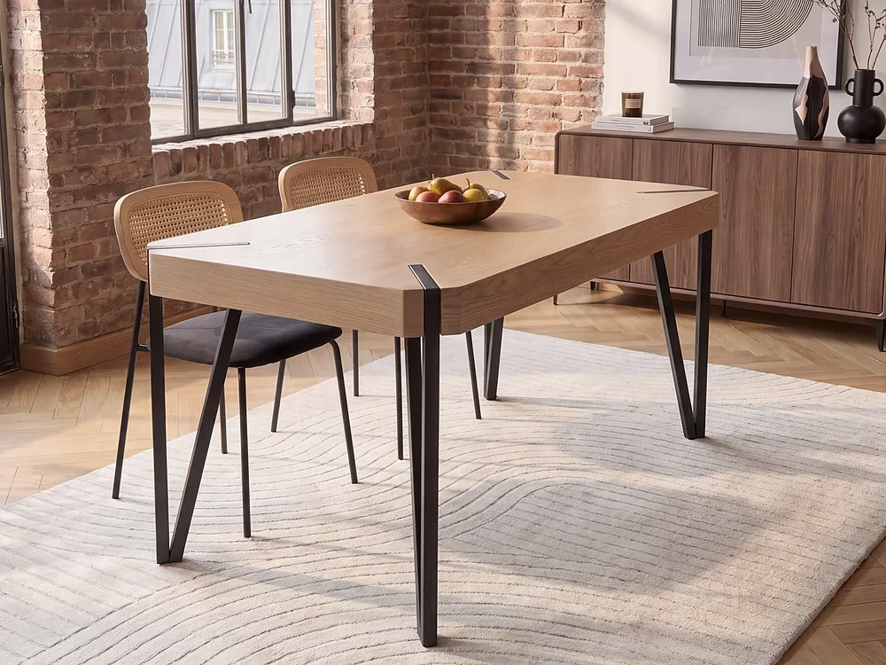 Matbord CAMBELL Taupe 130 cm 80 cm_1150468