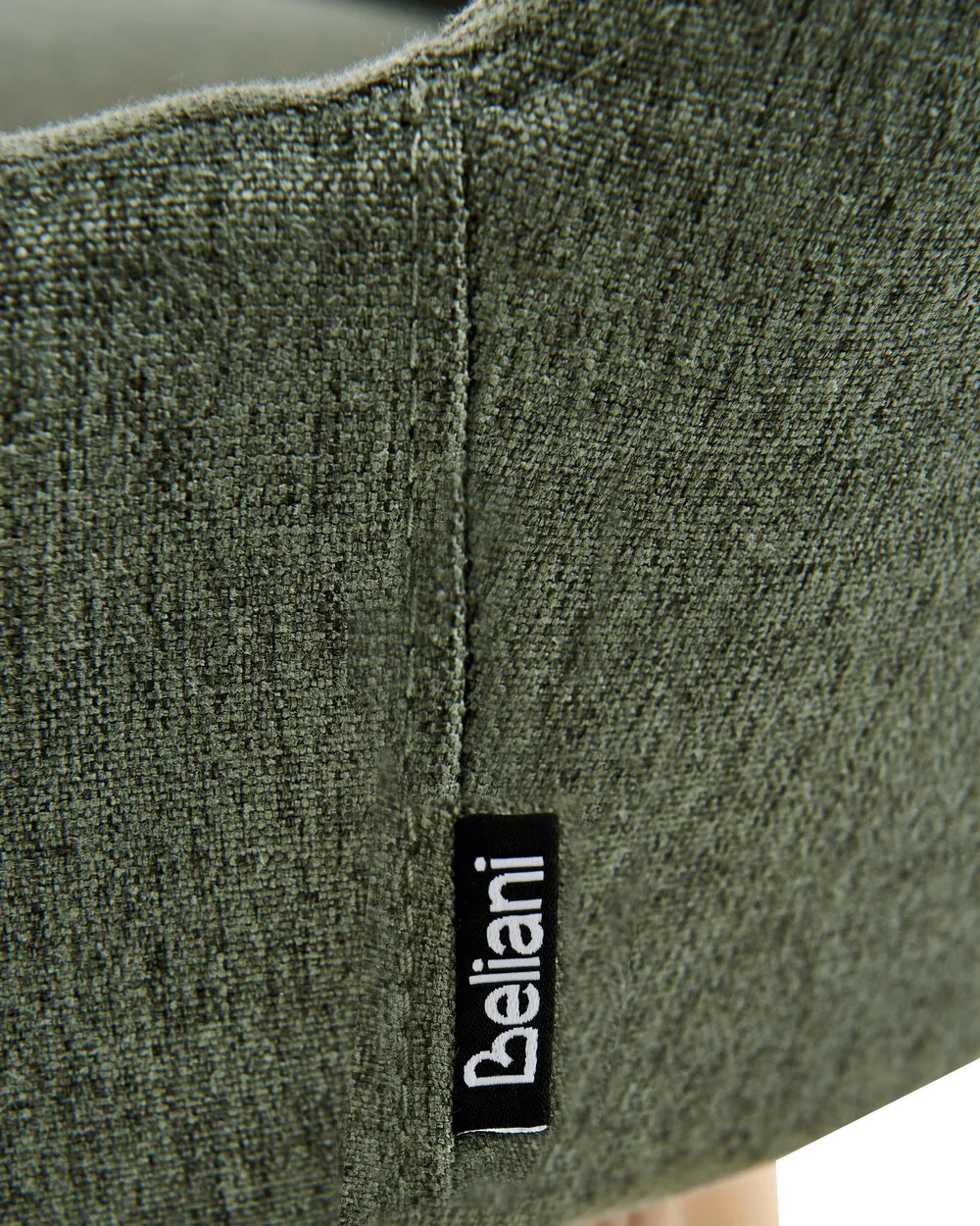 Set of 2 Dining Chairs MELFORT Fabric Dark Green_958200